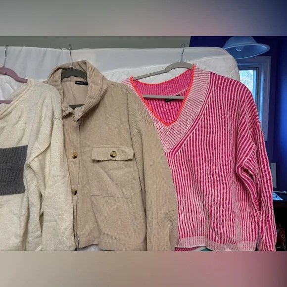 SHEIN Sweater/Buttoned Shirt 8-piece LOT - Picture 2 of 5